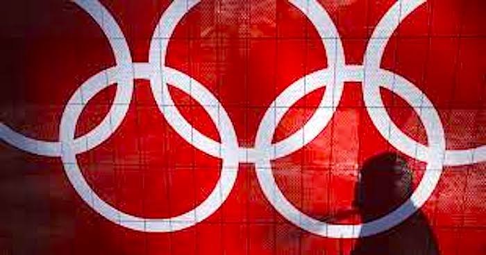 Click to enlarge Olympic rings red white