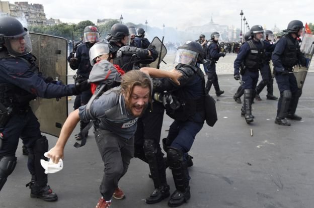 french police violence