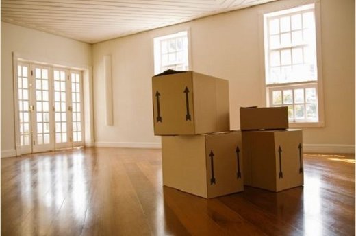 boxes in room
