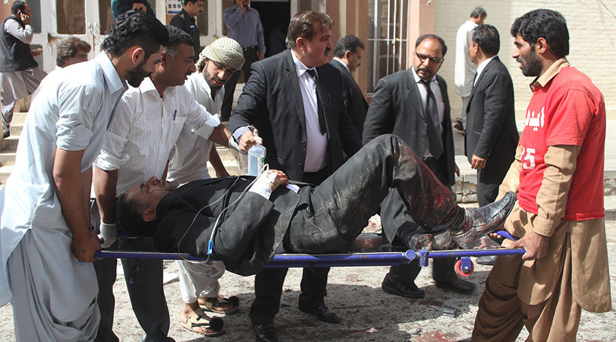 Click to enlarge Pakistan hospital blast