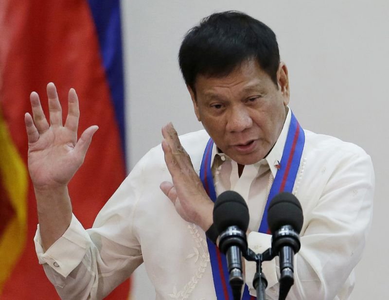 Click to enlarge Philippine President Rodrigo Duterte