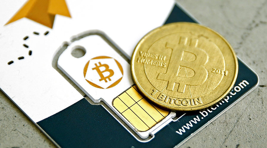 Bitcoin digital currency graphic
