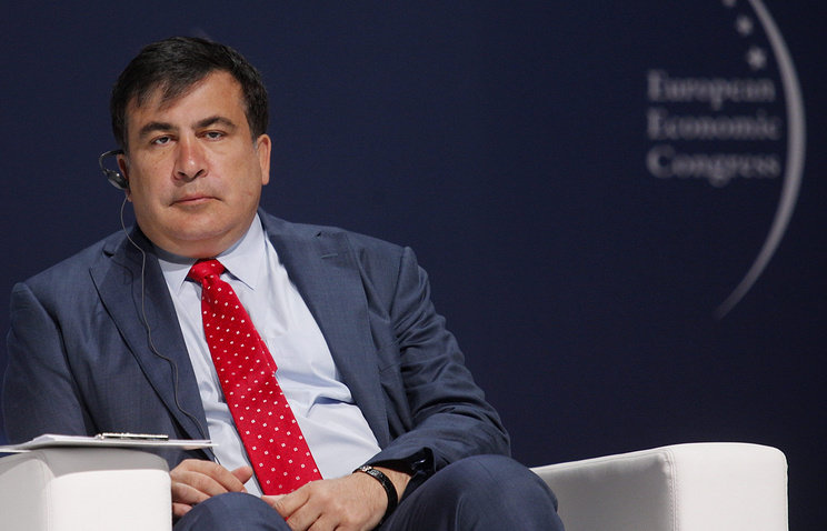 Click to enlarge Former Georgian President Mikhail Saakashvili