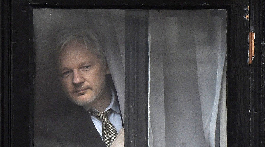 Assange in the Ecuadorian embassy