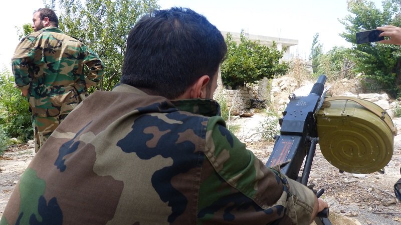 Click to enlarge Government forces in the Syrian province of Latakia