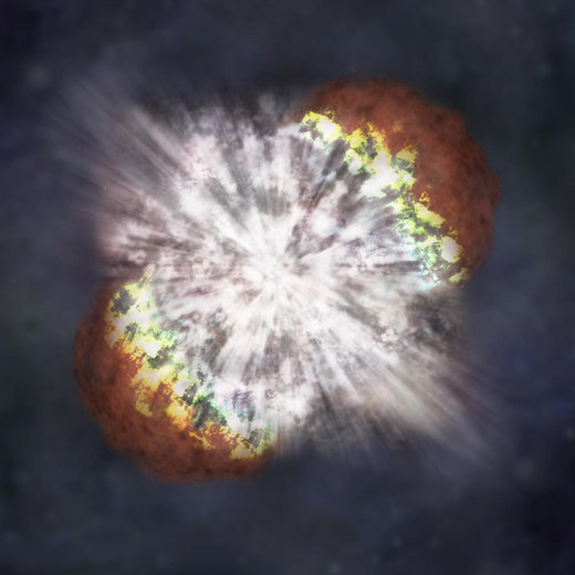 Artist rendering of a supernova