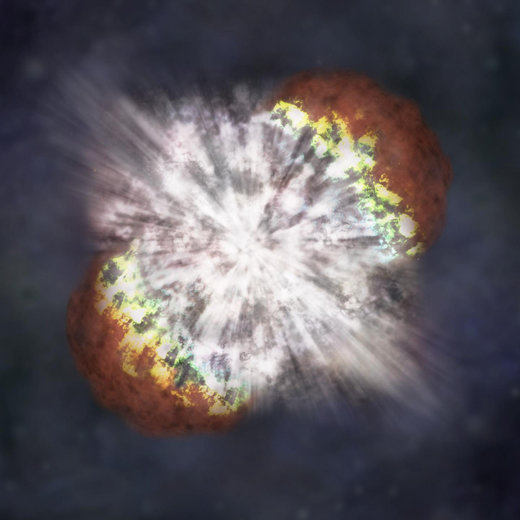 Click to enlarge Artist rendering of a supernova