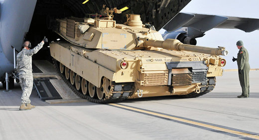 Click to enlarge US M1 Abrams tank