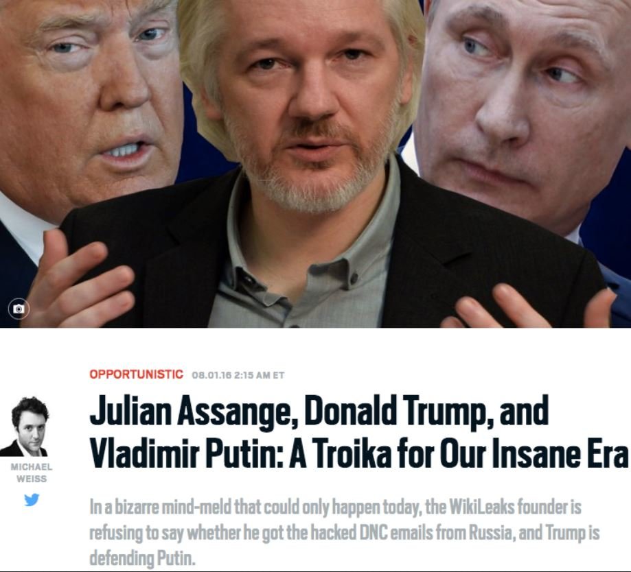 wikileaks smear Assange election
