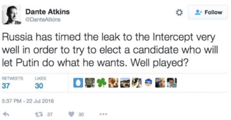 atkins tweet smear intercept