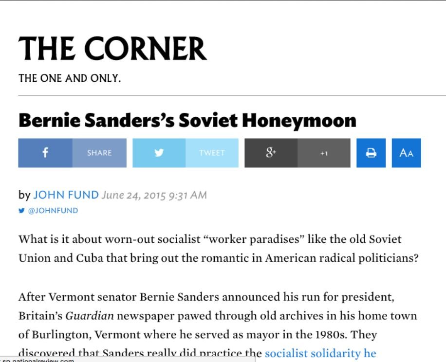 smear Bernie sanders