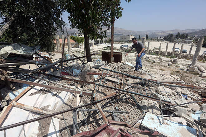 Destroyed Palestinian village