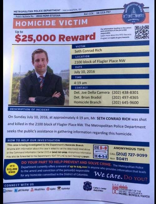 Click to enlarge The Metropolitan police posted a reward for information on Rich’s murder