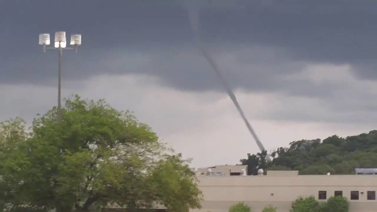 Tornado on the ground in Council Bluffs, Iowa