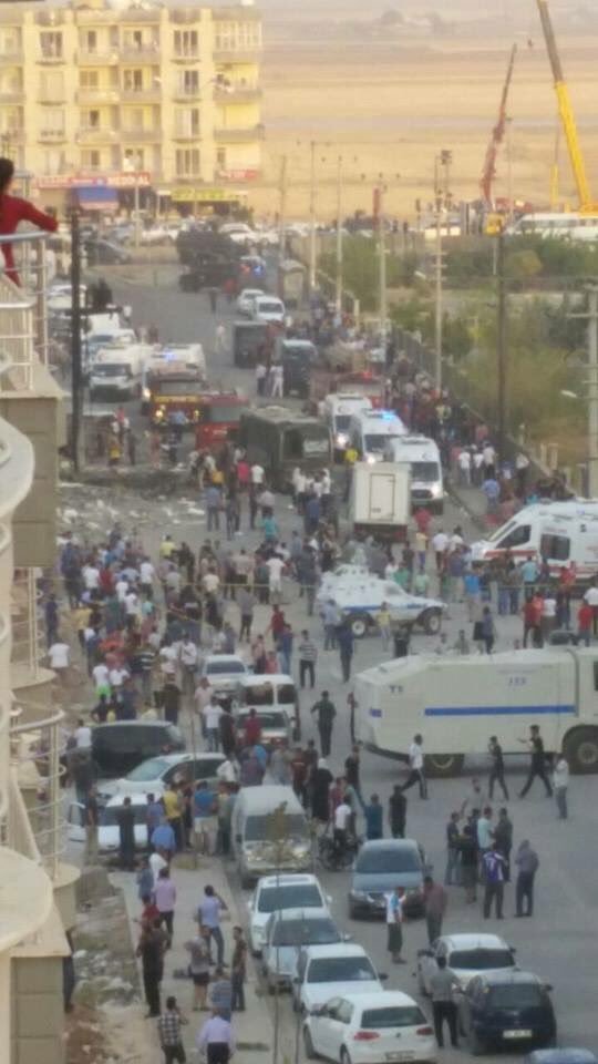 Bomb scene in Turkey
