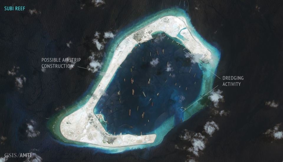 Click to enlarge China sea bases