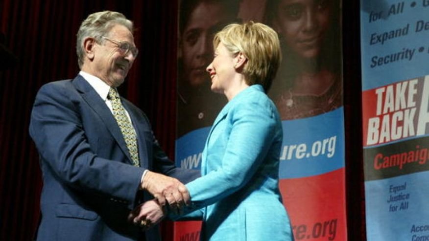 clinton soros