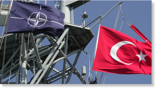 Turkish and NATO flags