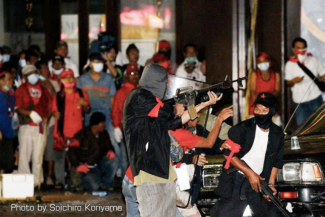Click to enlarge Militants deployed by Shinawatra