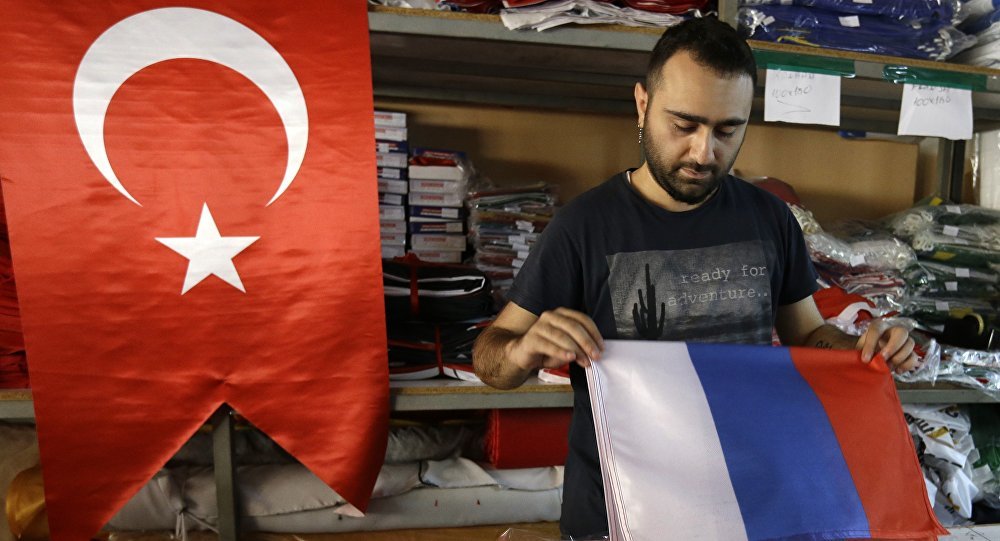 Turkey Russia flag