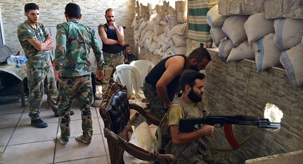 Syrian army troops