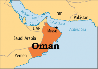 Click to enlarge Map of Oman