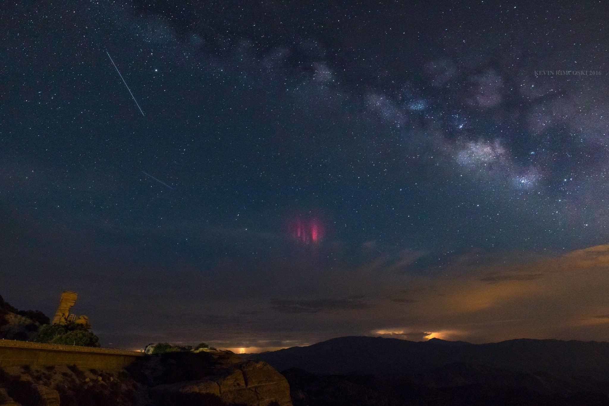 Red sprites over Arizona