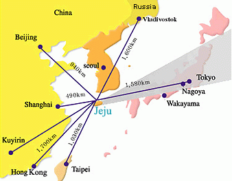 Click to enlarge Map of Jeju island military base