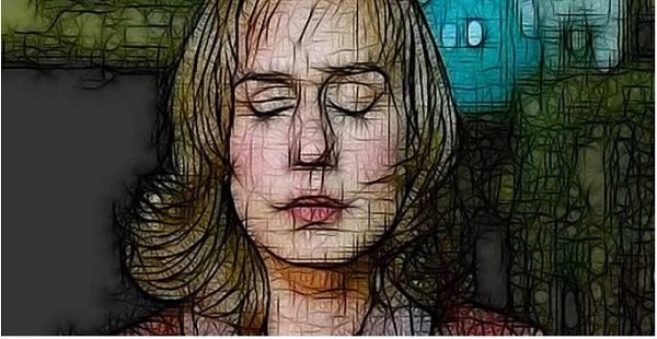 woman in painting