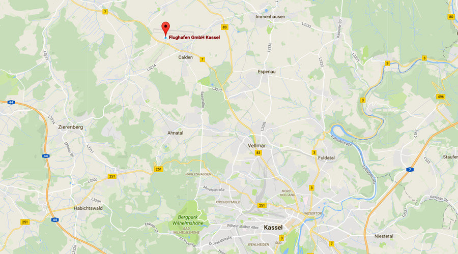 Click to enlarge map kassel germany refugee center