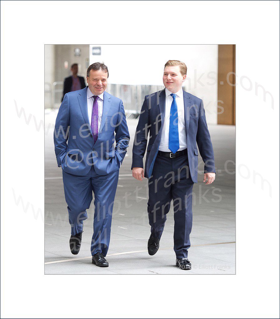 George Cottrell with donor Arron Banks
