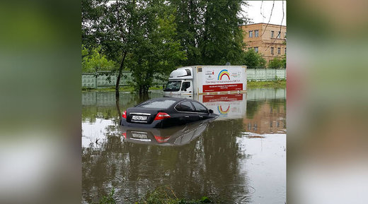Flooding in Moscow