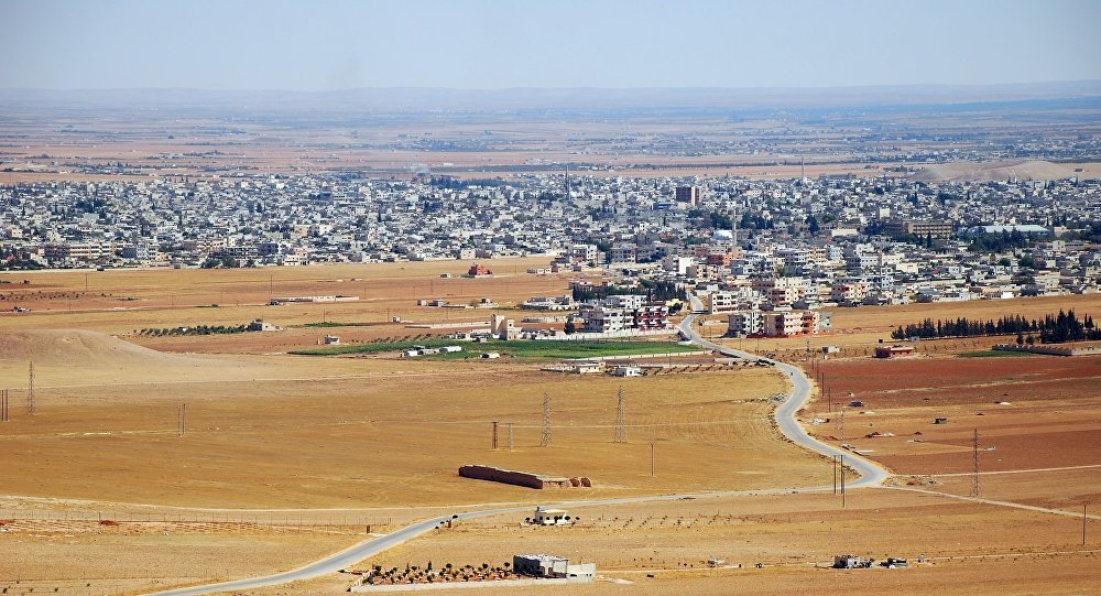 View of Salamiyah city in Syria