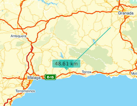 Malaga and Granada provinces
