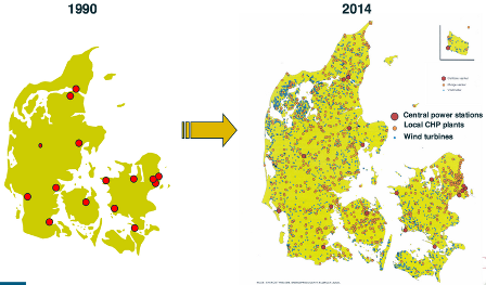 Denmark power grid map