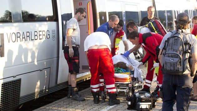 Austria train knife attack