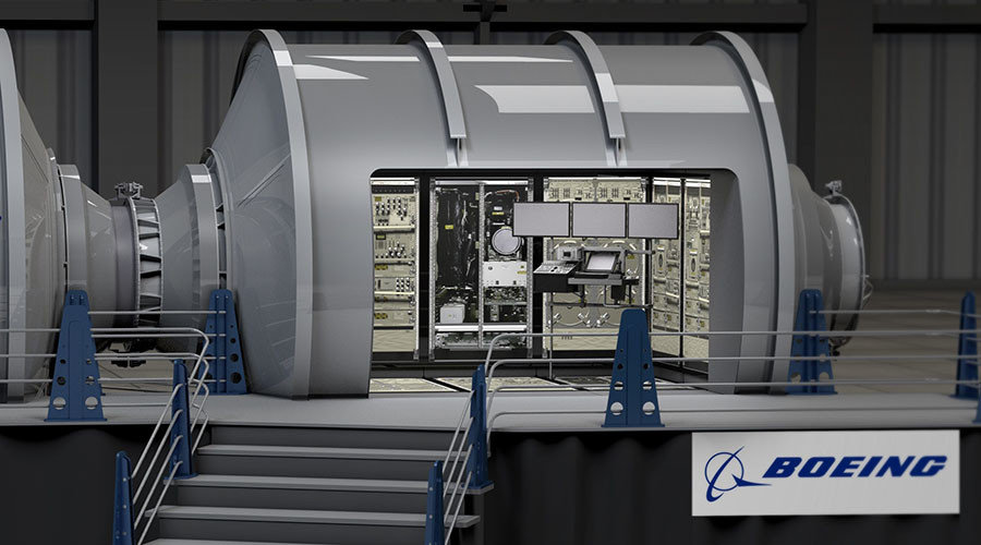 Concept image of Boeing's prototype habitation module