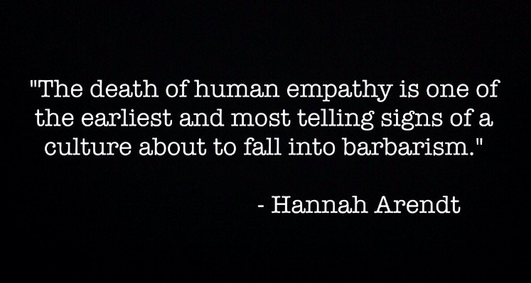 Death of empathy - barbarism