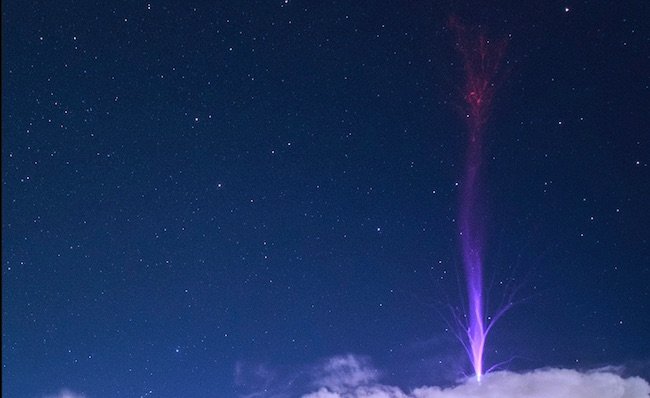 Space lightning in China