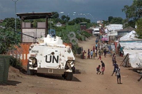 Click to enlarge United Nations base in South Sudan's capital Juba