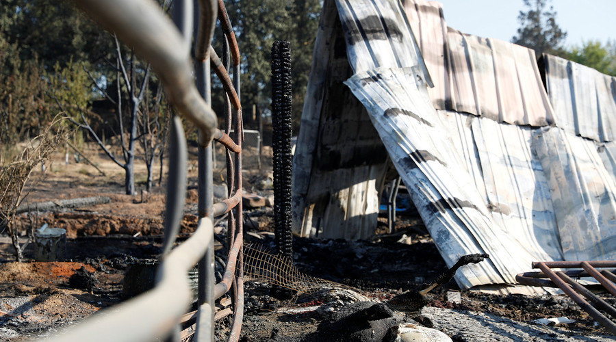 Clayton Fire at Lower Lake in California
