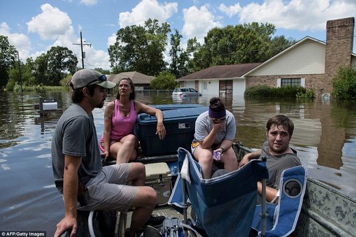 Louisiana flood damage