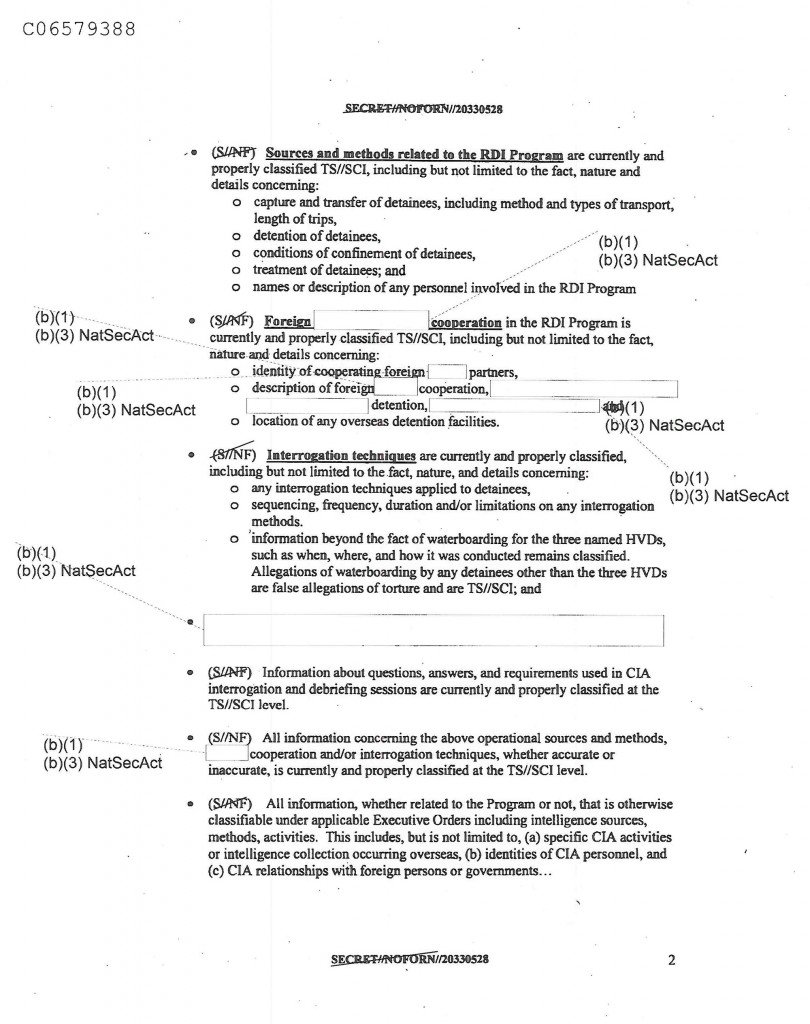 Click to enlarge 2008 CIA guidance document