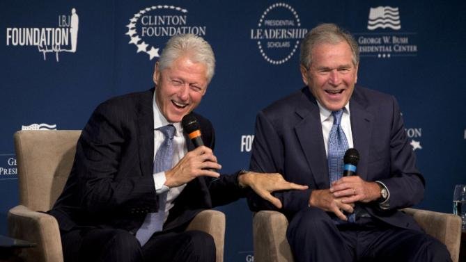 clinton dubya