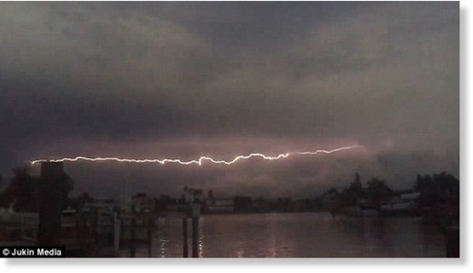 The sudden electrostatic discharge is seen like a streak of light before it vanishes for good