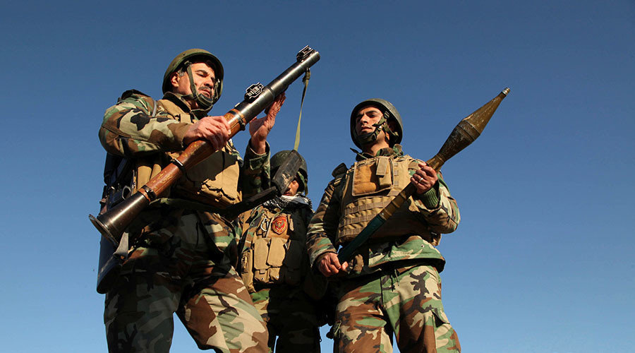 Click to enlarge Iraqi Kurdish fighters
