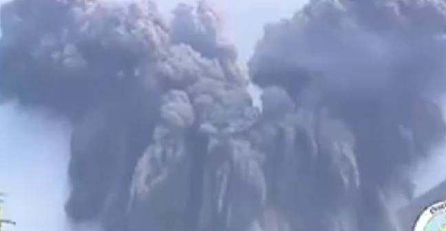 The Santiaguito volcano erupted on the morning of Thursday, August 18