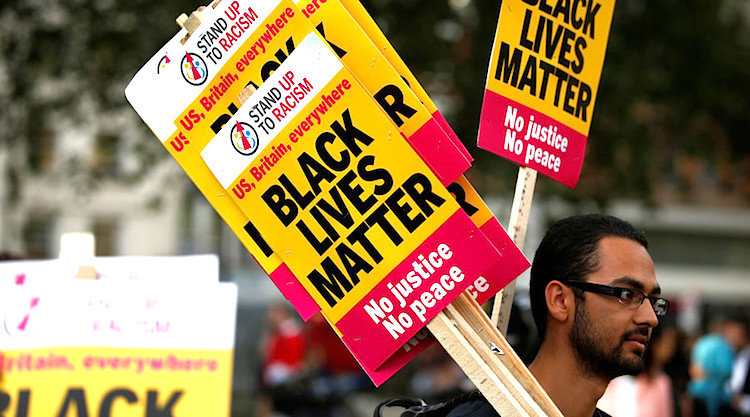 UK protester BLM