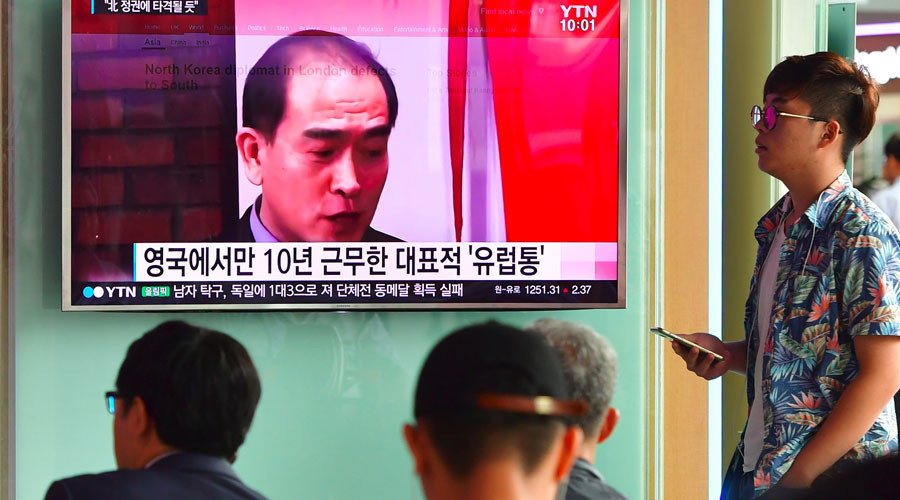  file footage of Thae Yong-Ho, North Korea's deputy ambassador to Britain