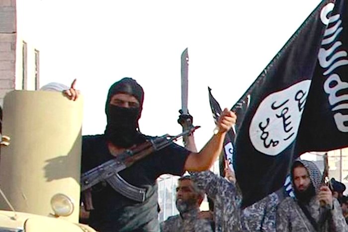 Click to enlarge ISIS guy and flag